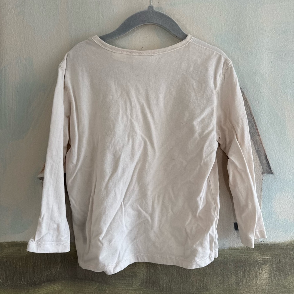 ZARA Kids Long Sleeve Shirt with Red This Heart Is Sold Out Size 3/4 - Picture 4 of 4